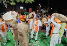 पिपलेश्वर महादेव मंदिर में फाग उत्सव का रंग जमा The colors of the Phag festival spread in Pipleshwar Mahadev Temple