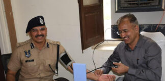 रिजर्व पुलिस लाईन चांदपोल जयपुर में निःशुल्क चिकित्सा शिविर का आयोजन
