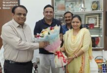 एसीएस स्पोर्ट्स प्रवीण गुप्ता ने लिया स्टेडियम का जायजा ACS Sports Praveen Gupta Inspects Stadium