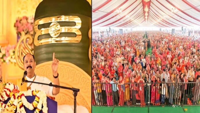 Pt. Crowds gathered in Pradeep Mishra's story, Jaipur immersed in devotion Pt. Crowds gathered in Pradeep Mishra's story, Jaipur immersed in devotion