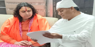 विधायक स्वामी बालमुकुंदाचार्य ने श्री अमरापुर स्थान का किया दौरा MLA Swami Balmukundacharya visited Shri Amarapur Sthan.