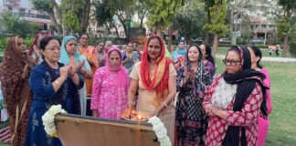 संगम ग्रुप मानसरोवर द्वारा नवरात्रि के अवसर पर विश्व शांति हेतु पूजा-पाठ का आयोजन Sangam Group, Mansarovar, Organizes Prayers for World Peace on the Occasion of Navratri