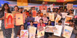 युवा कलाकारों ने उकेरा राजस्थान का गौरवशाली इतिहास