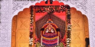 श्री श्याम कृपा मित्र मंडल का तृतीय वार्षिकोत्सव सम्पन्न Shri Prembhaiya Festival begins with Abhishek and blowing of conch shells