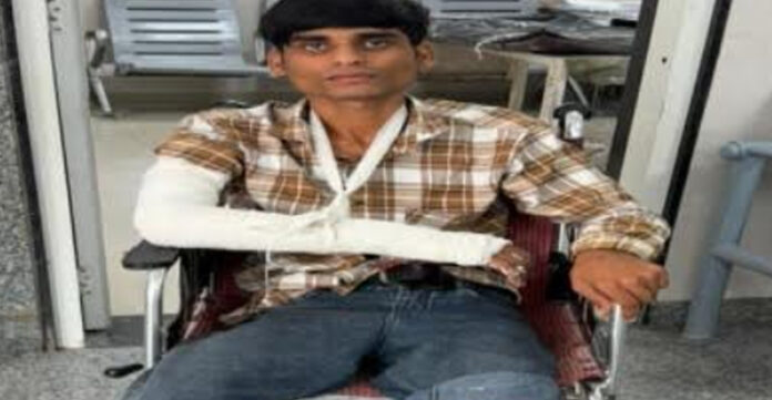 Accused who shot at neighbor attempting to defuse a quarrel arrested.