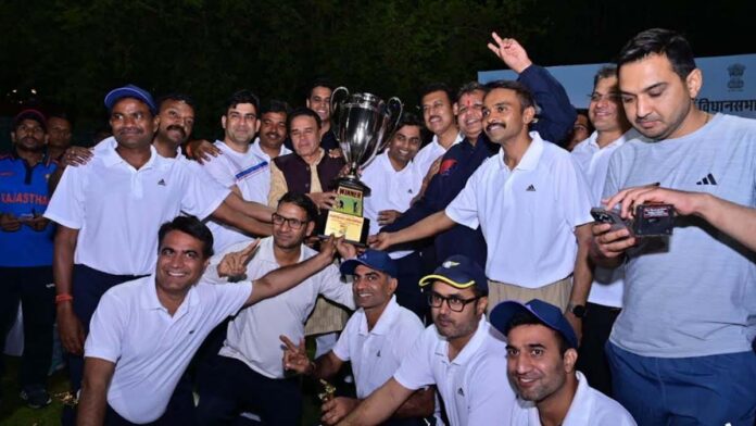 IAS XI became champions by defeating MLA XI