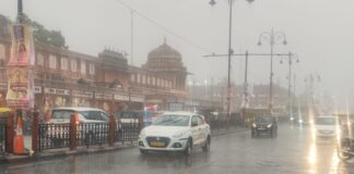 जयपुर सहित प्रदेश में मौसम का मिजाज बदला, कई जिलों में बारिश-ओलावृष्टि से फसलों को नुकसान rain in jaipur