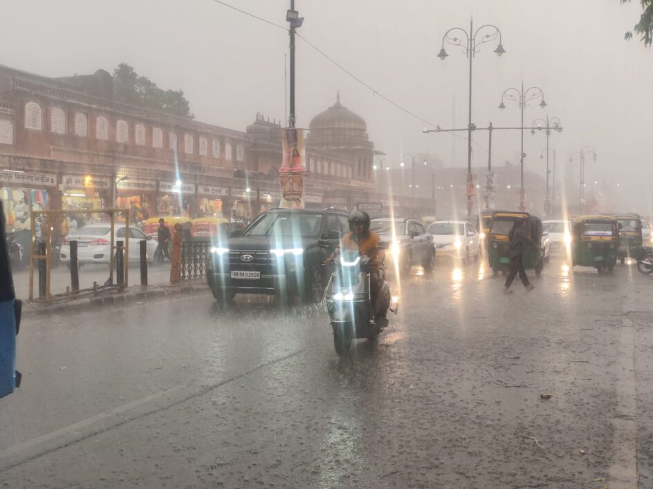 rain in jaipur