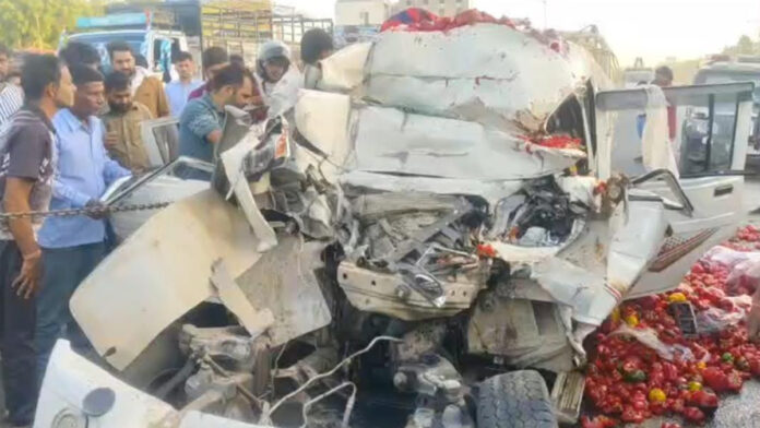 Violent Collision Between Speeding Pickup and Sleeper Bus