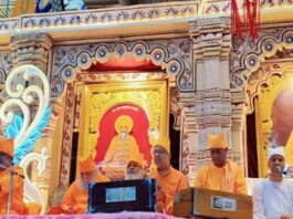 श्री अमरापुर स्थान का चैत्र मेला उमड़ रहा है भक्तों का जनसैलाब A massive sea of devotees is surging at the Chaitra Fair of Shri Amrapur Sthan.