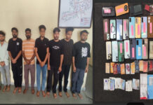 एस्कॉर्ट सर्विस और बॉडी मसाज के नाम पर ठगी करने वाले गिरोह का भंडाफोड़ Gang defrauding people in the name of escort services and body massages busted.