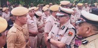 पुलिस महानिदेशक राजीव कुमार शर्मा का बीकानेर दौरा Director General of Police Rajiv Kumar Sharma's Visit to Bikaner