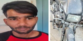 घर के बाहर से बाइक उड़ाने वाला शातिर चोर गिरफ्तार