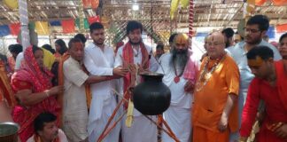 चिन्ताहरण काले हनुमान मंदिर में एकादश कुंडात्मक हनुमत् महायज्ञ की हुई पूर्णाहुति Eleventh Kundatika Hanumat Mahayagya was completed in Chintaharan Kale Hanuman Temple.