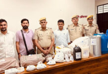 एजीटीएफ ने किया ड्रग्स फैक्ट्री का भंडाफोड़, 3 करोड़ कीमत की 3.055 किलो एमडी बरामद