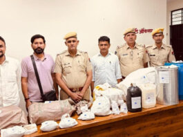 एजीटीएफ ने किया ड्रग्स फैक्ट्री का भंडाफोड़, 3 करोड़ कीमत की 3.055 किलो एमडी बरामद