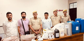 एजीटीएफ ने किया ड्रग्स फैक्ट्री का भंडाफोड़, 3 करोड़ कीमत की 3.055 किलो एमडी बरामद