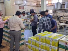 मिलावट के खिलाफ सख्ती: 1422 लीटर घी सहित कई उत्पाद जब्त