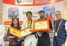 जयपुर के युवा मार्शल आर्ट खिलाड़ियों ने रचा इतिहास, इंडिया और एशिया रिकॉर्ड के लिए सफल आधिकारिक प्रयास Young Martial Arts Athletes from Jaipur Create History