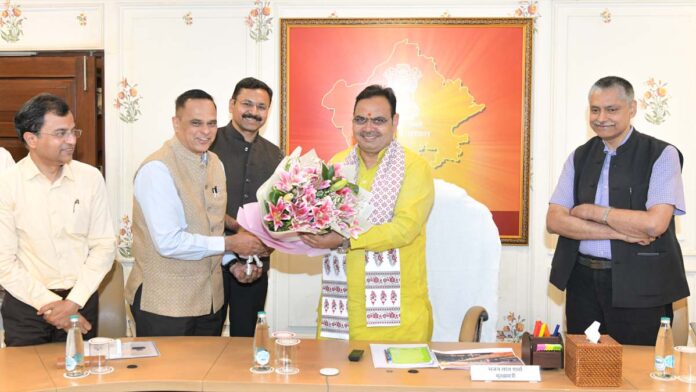 Meeting regarding the progress and expansion of the Jaipur Metro Rail Project Meeting regarding the progress and expansion of the Jaipur Metro Rail Project
