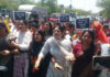 नारी शक्ति बिल नहीं पास होने पर जयपुर में भाजपा महिला मोर्चा की महिलाएं उतरीं सड़कों पर
