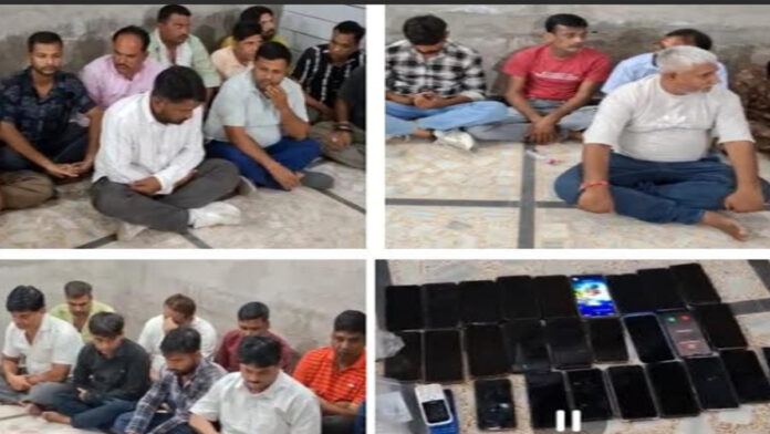 25 Accused Arrested in Raid on Major Gambling Den