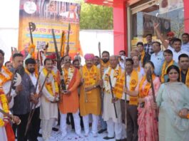 भगवान परशुराम जन्मोत्सव:शस्त्र और शास्त्र के पूजन से गूंजा जयपुर Lord Parashurama Birth Anniversary: Jaipur Resounds with the Worship of Arms and Scriptures