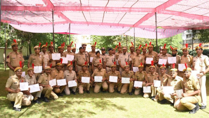 96 Police Personnel of CID Crime Branch Receive Service Badges
