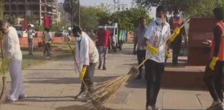 सफाई सेवा मैराथन: जलमहल की पाल पर विशेष अभियान में एयरफोर्स व पुलिस जवानों ने संभाली कमान Cleanliness Service Marathon: Air Force and Police Personnel Take Charge of Special Campaign at Jal Mahal ki Pal