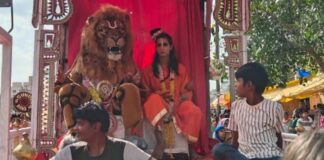 चैत्र मेले पर निकली प्रेम प्रकाश मंडल की भव्य शोभा यात्रा A Grand Procession by the Prem Prakash Mandal Held During the Chaitra Fair