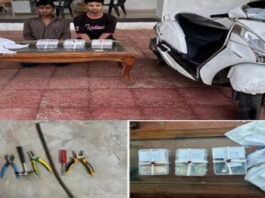 सूने मकानों में चोरी करने वाले दो शातिर बदमाश गिरफ्तार Two Cunning Criminals Who Burglarized Vacant Houses Arrested