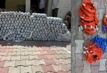 795 किलो विस्फोटक के साथ दो आरोपी दबोचे Two Accused Apprehended with 795 kg of Explosives