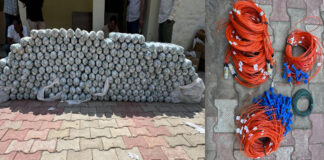 795 किलो विस्फोटक के साथ दो आरोपी दबोचे Two Accused Apprehended with 795 kg of Explosives