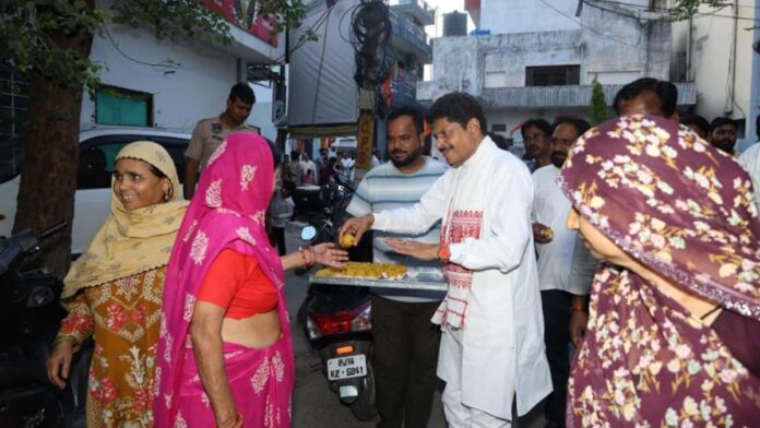 Celebrations in Jaipur over BJP's landslide victory Celebrations in Jaipur over BJP's landslide victory