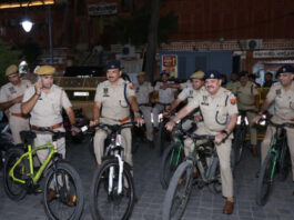 पर्यावरण संरक्षण के लिए जयपुर पुलिस की अनूठी पहल, साइकिल से किया रात्रि गश्त