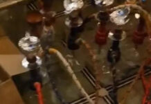 कैफे की आड में चल रहा था हुक्का—बार Hookah Bar Operating Under the Guise of a Café