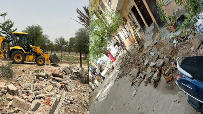 Encroachment removed from government land Encroachment removed from government land
