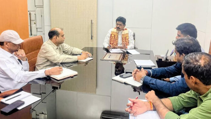 mans MLA Gopal Sharma instructs officials to remain on alert regarding pre-monsoon preparations.