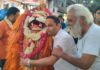 नृसिंह जयंती पर मंदिर में हुआ दुग्धाभिषेक व विशेष पूजा-अर्चना Milk Abhishekam and Special Worship Performed at the Temple on Narsimha Jayanti