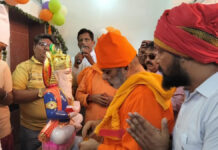 श्रद्धा और भक्ति के साथ हुआ मूर्ति प्राण प्रतिष्ठा समारोह The idol consecration ceremony was held with faith and devotion.