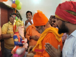 श्रद्धा और भक्ति के साथ हुआ मूर्ति प्राण प्रतिष्ठा समारोह The idol consecration ceremony was held with faith and devotion.