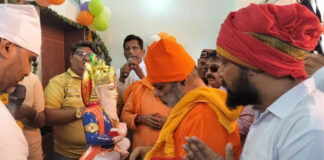 श्रद्धा और भक्ति के साथ हुआ मूर्ति प्राण प्रतिष्ठा समारोह The idol consecration ceremony was held with faith and devotion.