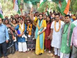 सनातन संस्कृति का संदेश लेकर अयोध्या रवाना हुई मातृशक्ति Women set off for Ayodhya, carrying the message of Sanatan culture.