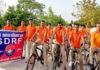 एसडीआरएफ राजस्थान ने योग,जुम्बा और साइकिल रैली से दिया फिट इंडिया का संदेश