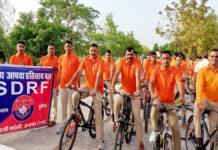 एसडीआरएफ राजस्थान ने योग,जुम्बा और साइकिल रैली से दिया फिट इंडिया का संदेश