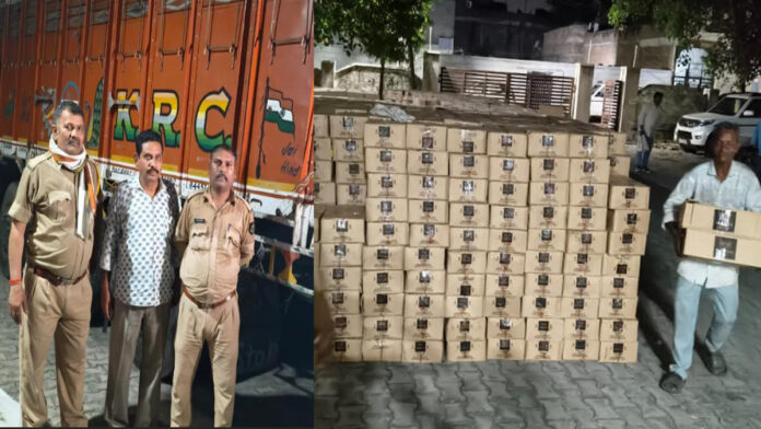 Excise Department Seizes Illicit Foreign Liquor Worth ₹60 Lakh from a Truck
