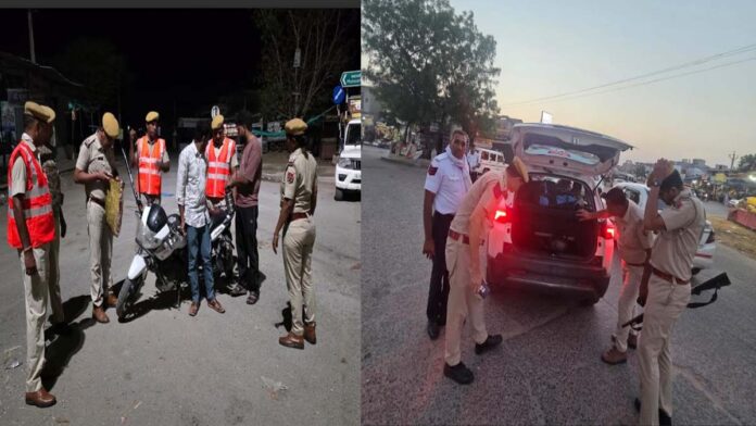 Strict Police Blockade Across the State