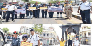 जयपुर की सड़कों पर उतरे नन्हे ट्रैफिक वॉलिंटियर्स