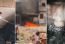 अवैध पटाखा गोदाम में भीषण अग्निकांड में बच्चे समेत सात की मौत Seven, including a child, killed in massive fire at illegal firecracker warehouse.
