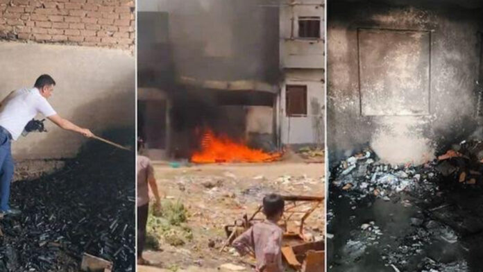 Seven, including a child, killed in massive fire at illegal firecracker warehouse. Seven, including a child, killed in massive fire at illegal firecracker warehouse.